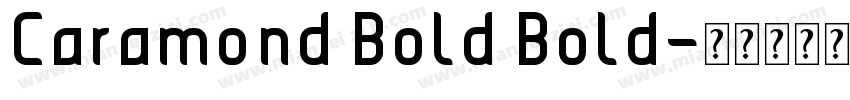 Caramond Bold Bold字体转换